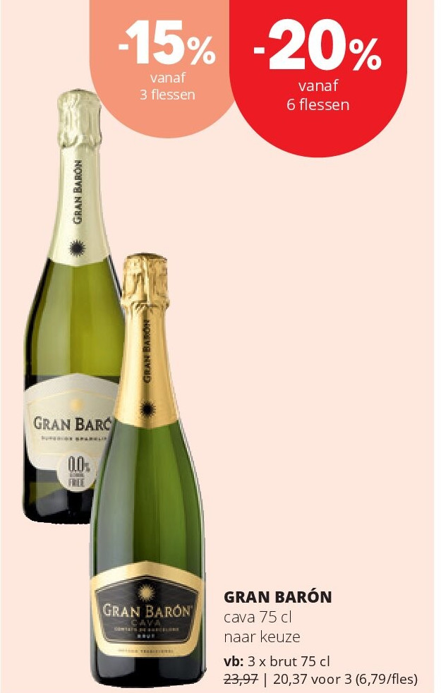 GRAN BARÓN brut 75 cl