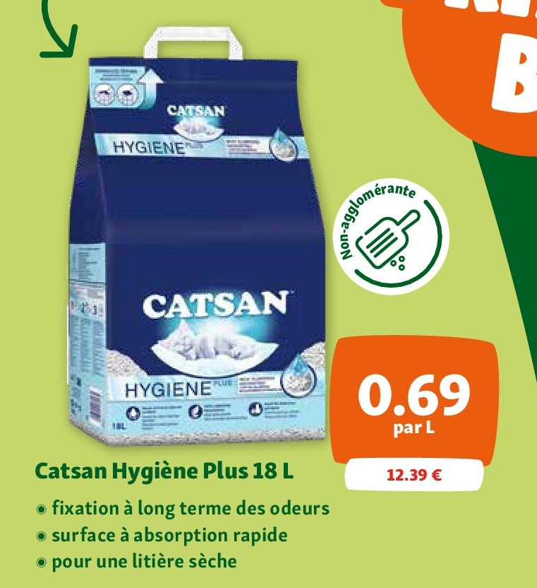 Catsan Hygiène Plus 18 L