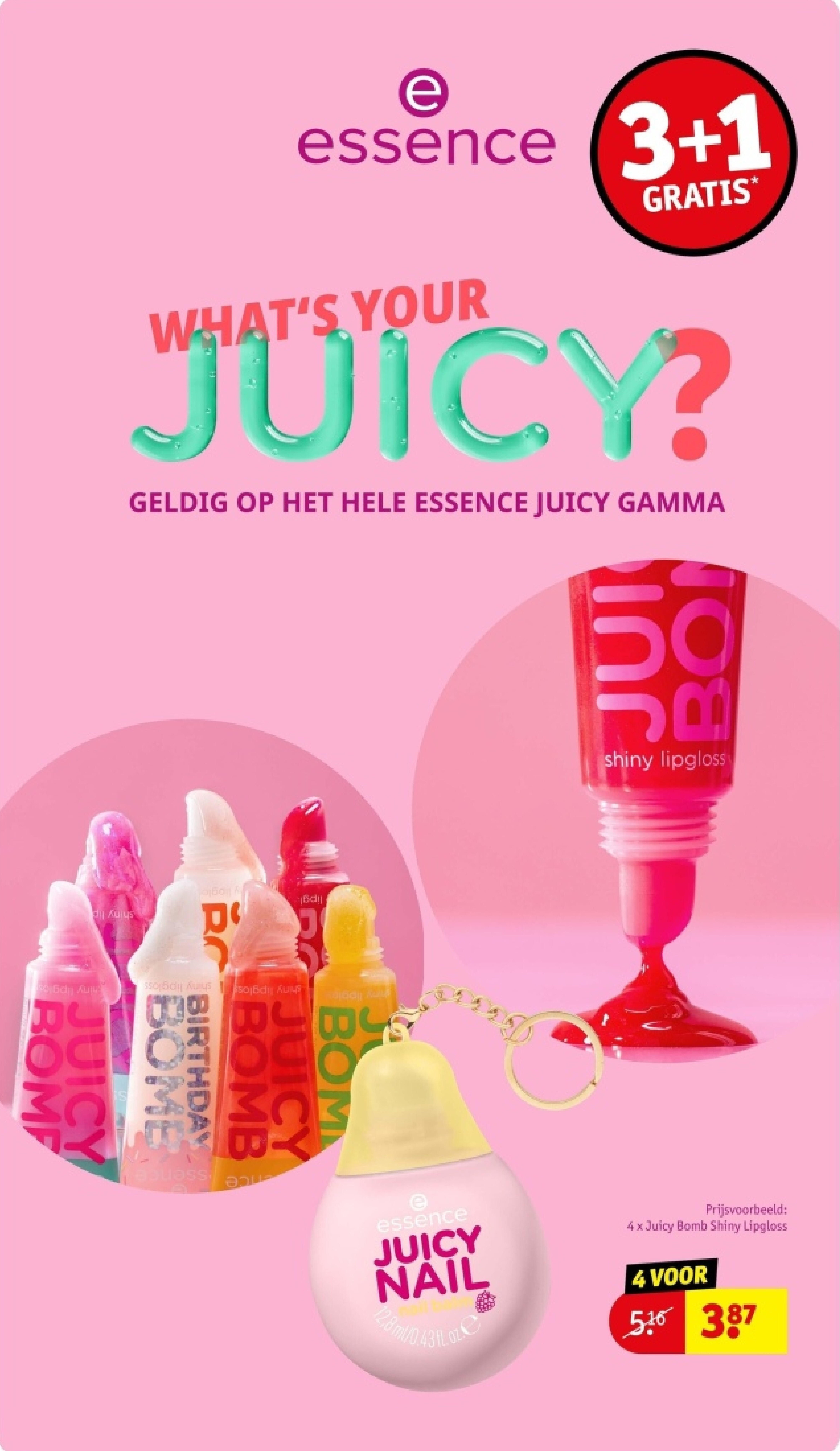 4 x Juicy Bomb Shiny Lipgloss