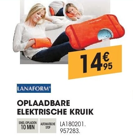 OPLAADBARE ELEKTRISCHE KRUIK