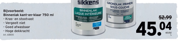 Binnenlak kant-en-klaar 750 ml