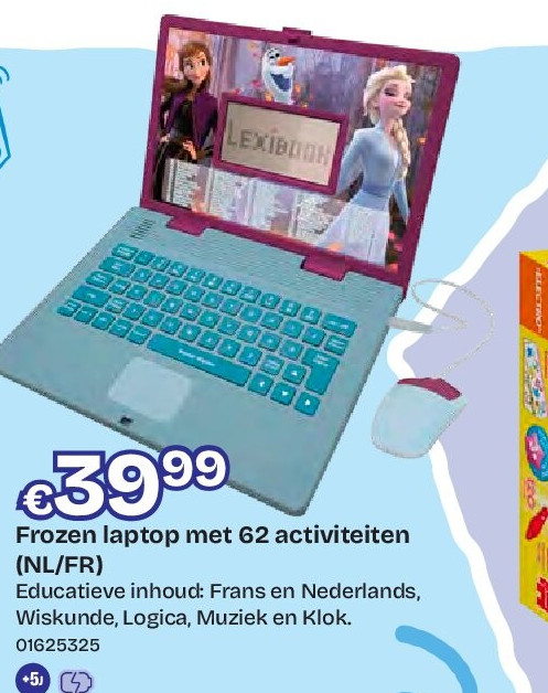 Frozen laptop met 62 activiteiten (NL/FR)