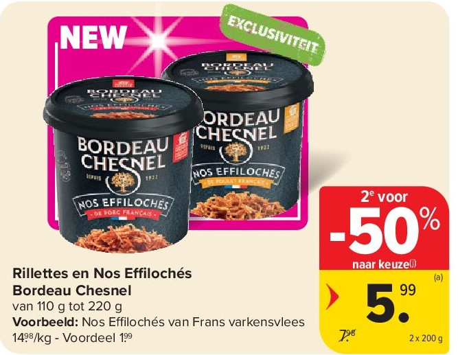 Rillettes en Nos E lochés Bordeau Chesnel