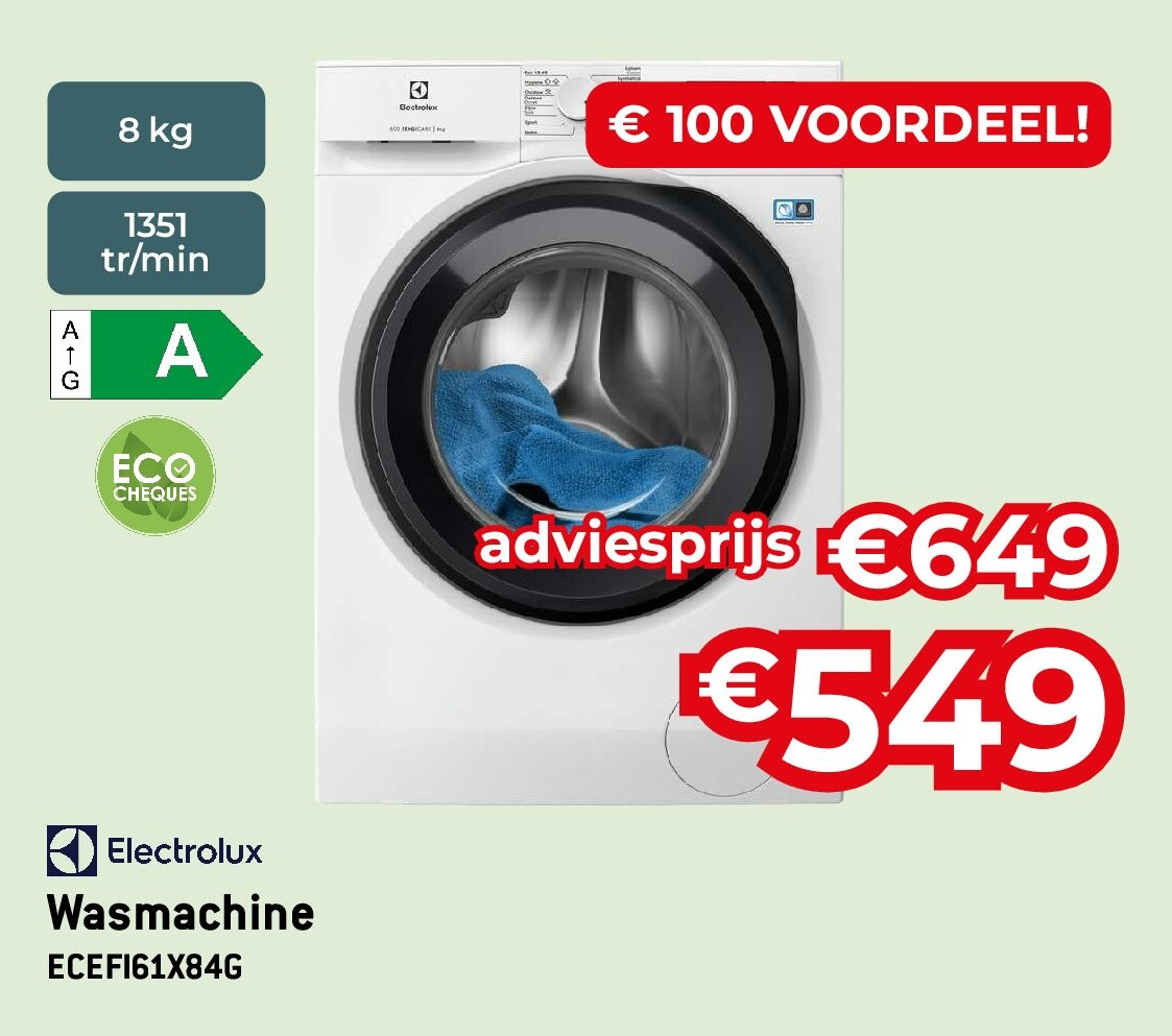 Wasmachine ECEFI61X84G