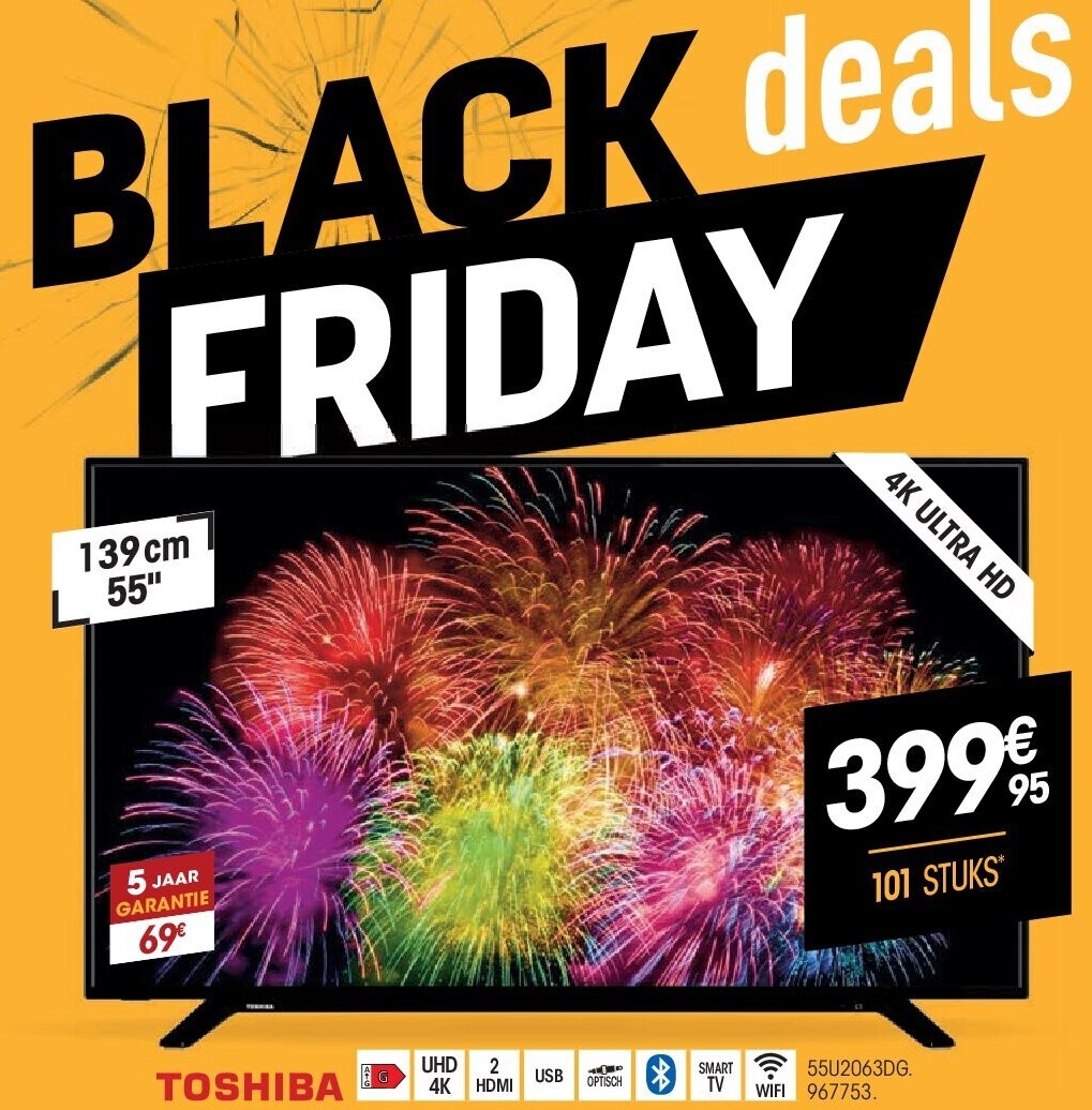 TOSHIBA 4K ULTRA HD TV 55"