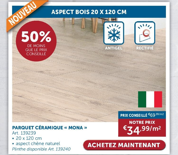 PARQUET CÉRAMIQUE « MONA »