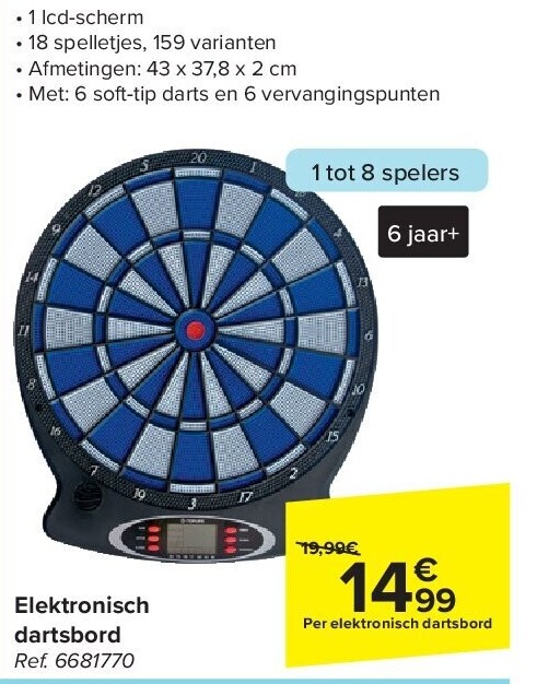 Elektronisch dartsbord