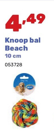 Knoop bal Beach 10 cm