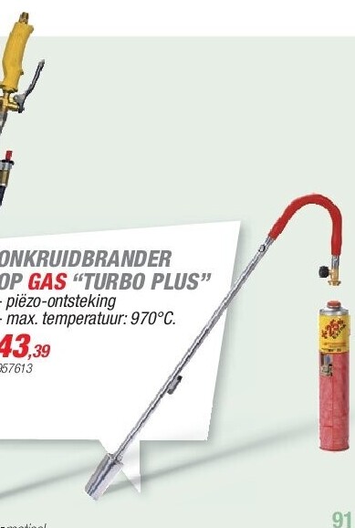 ONKRUIDBRANDER OP GAS “TURBO PLUS”