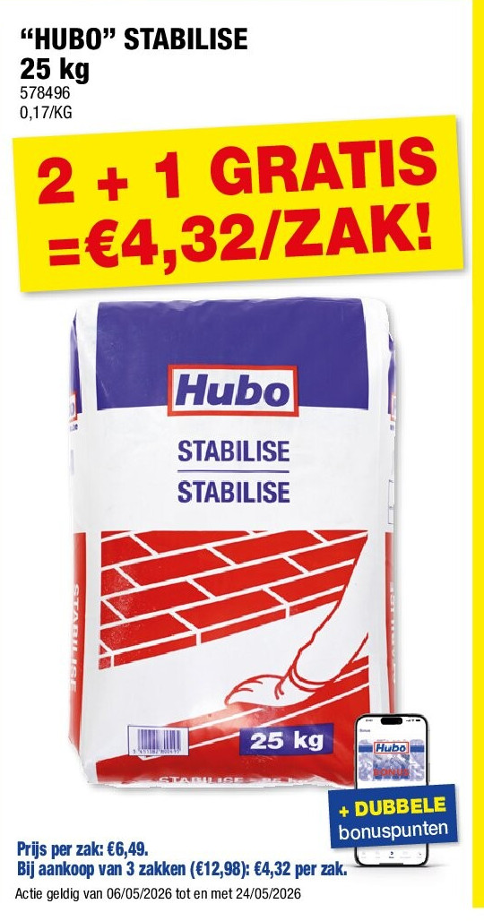 “HUBO” STABILISE 25 kg