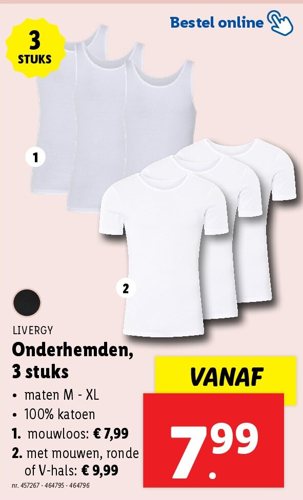 Onderhemden, 3 stuks