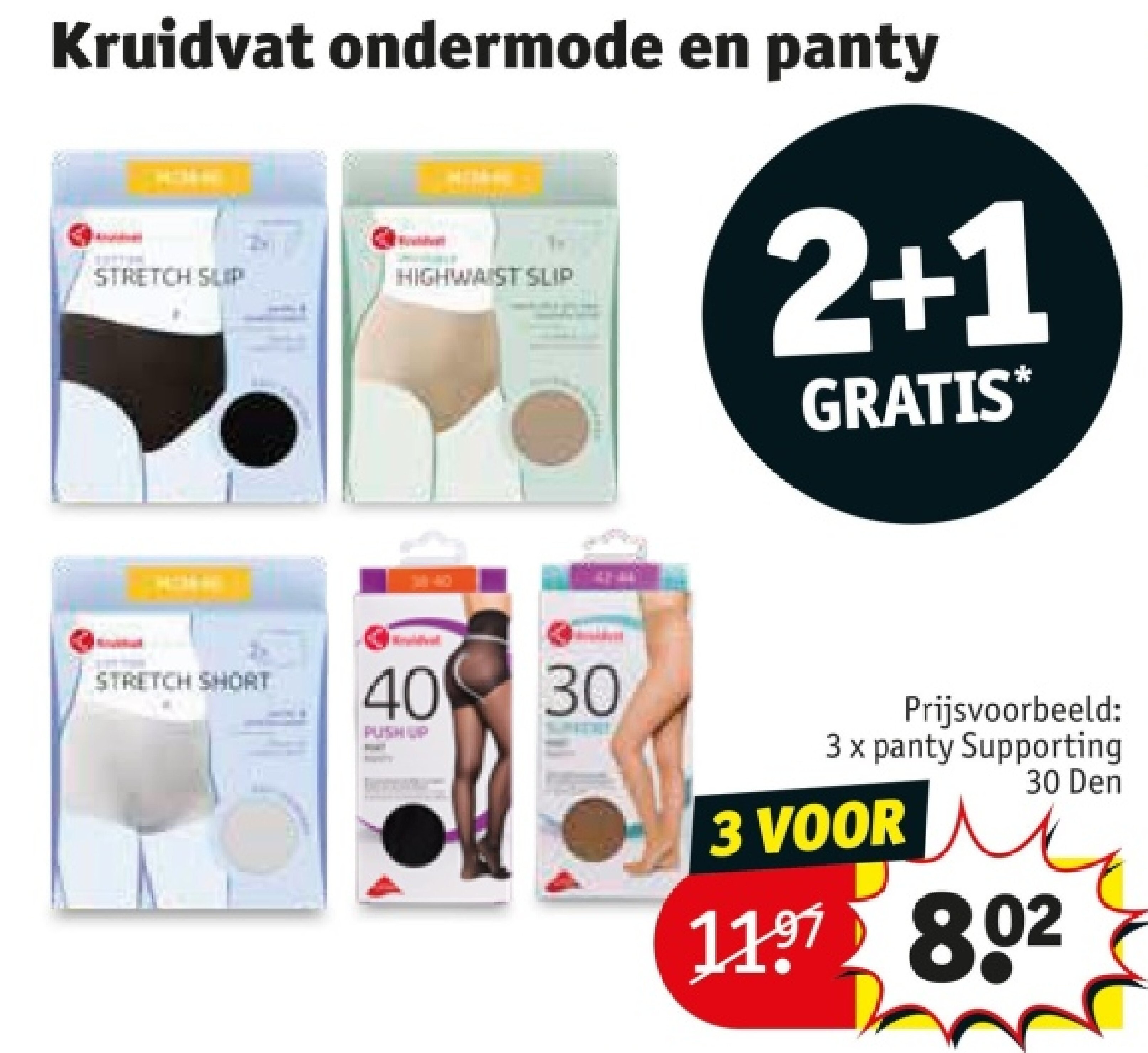 3 x panty Supporting 30 Den