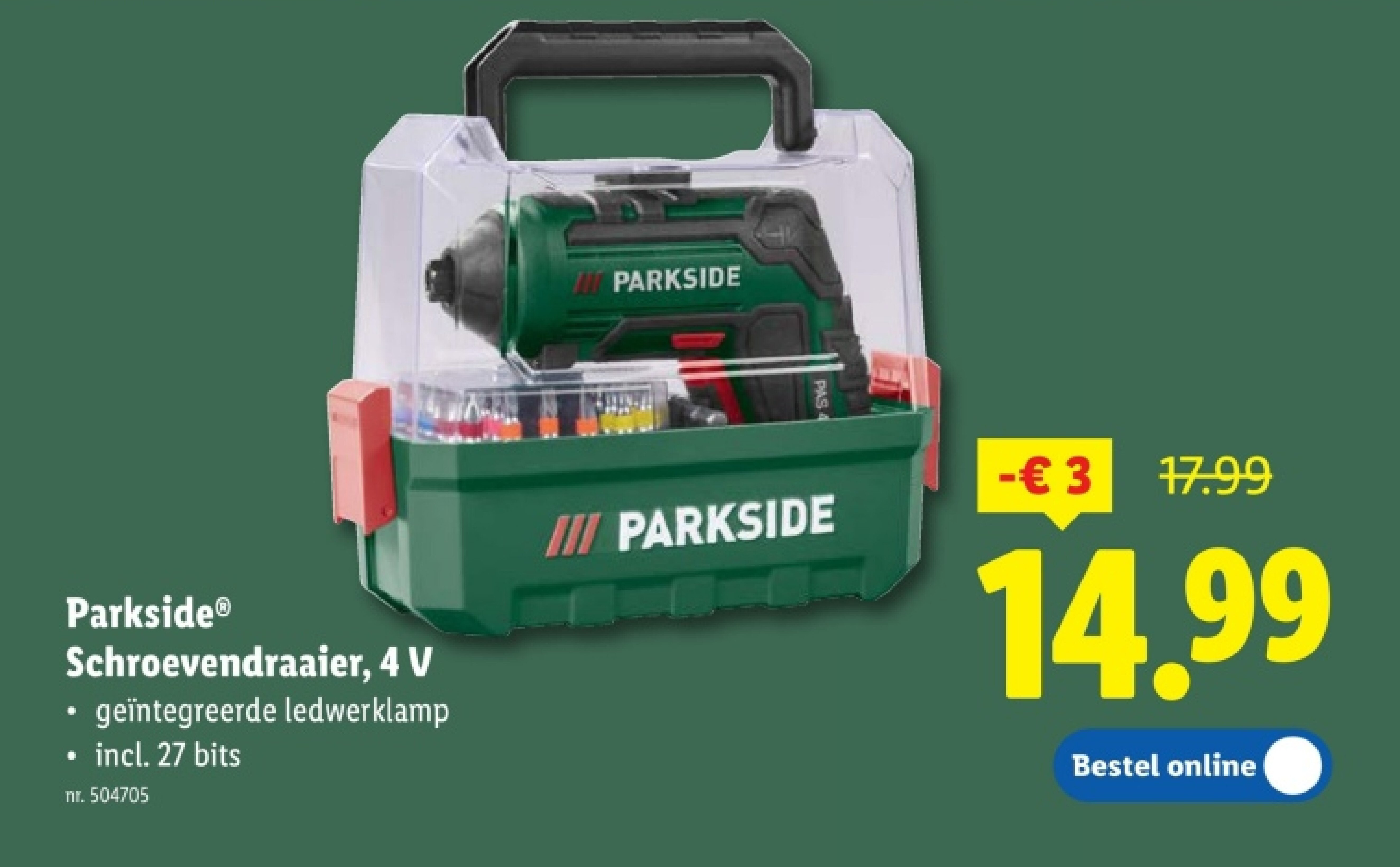 Schroevendraaier, 4 V