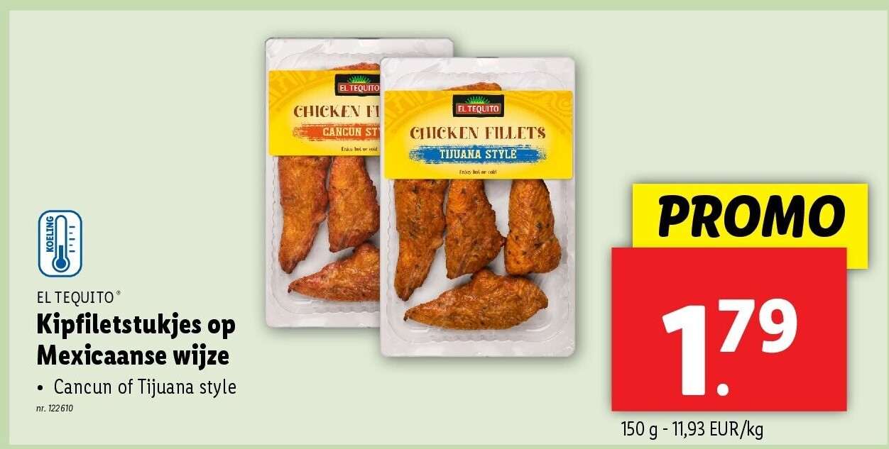 Kipfiletstukjes op Mexicaanse wijze