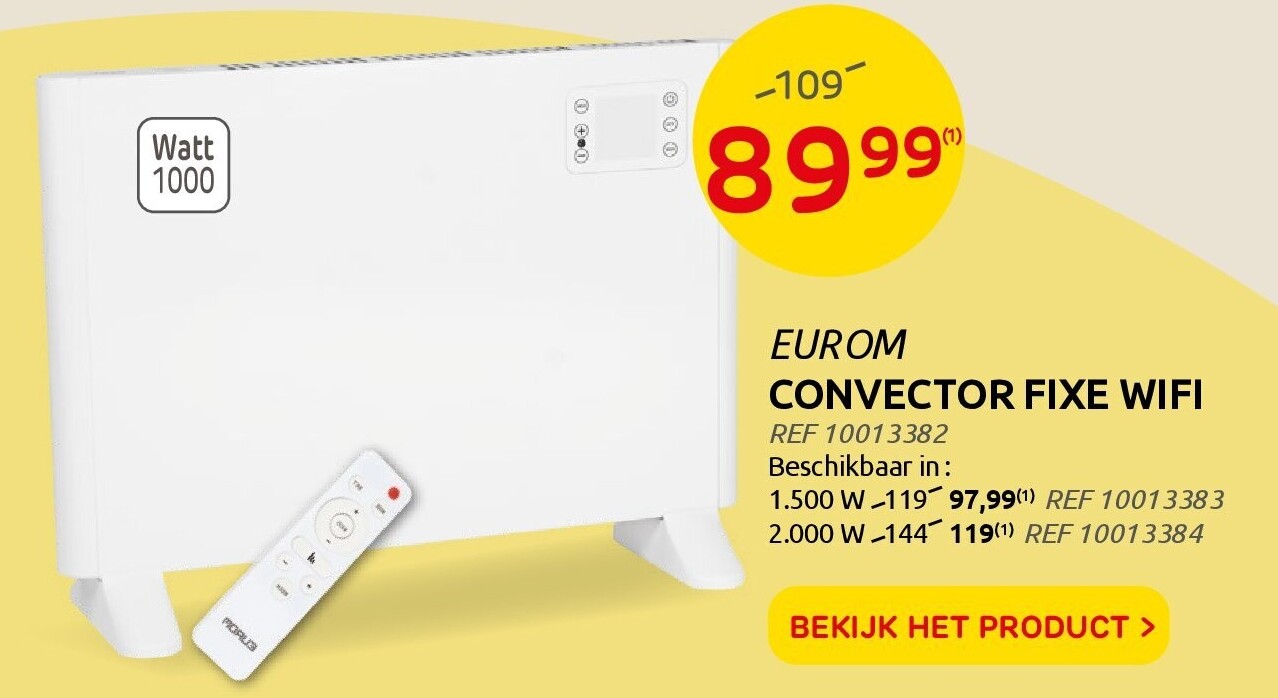 CONVECTOR FIXE WIFI