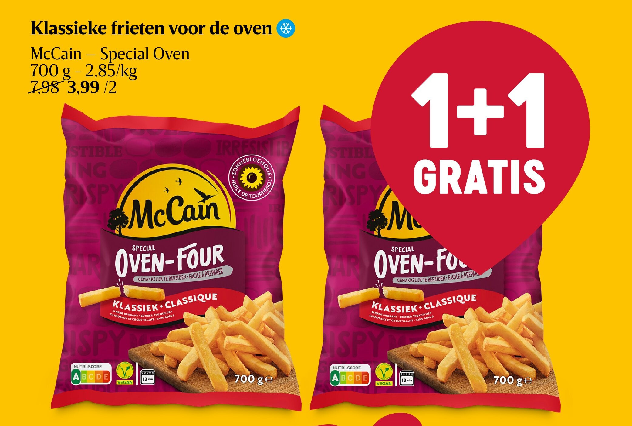 Klassieke frieten voor de oven