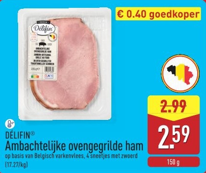 Ambachtelijke ovengegrilde ham