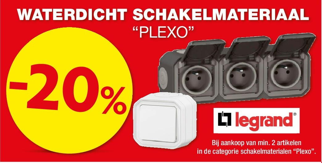 WATERDICHT SCHAKELMATERIAAL “PLEXO”