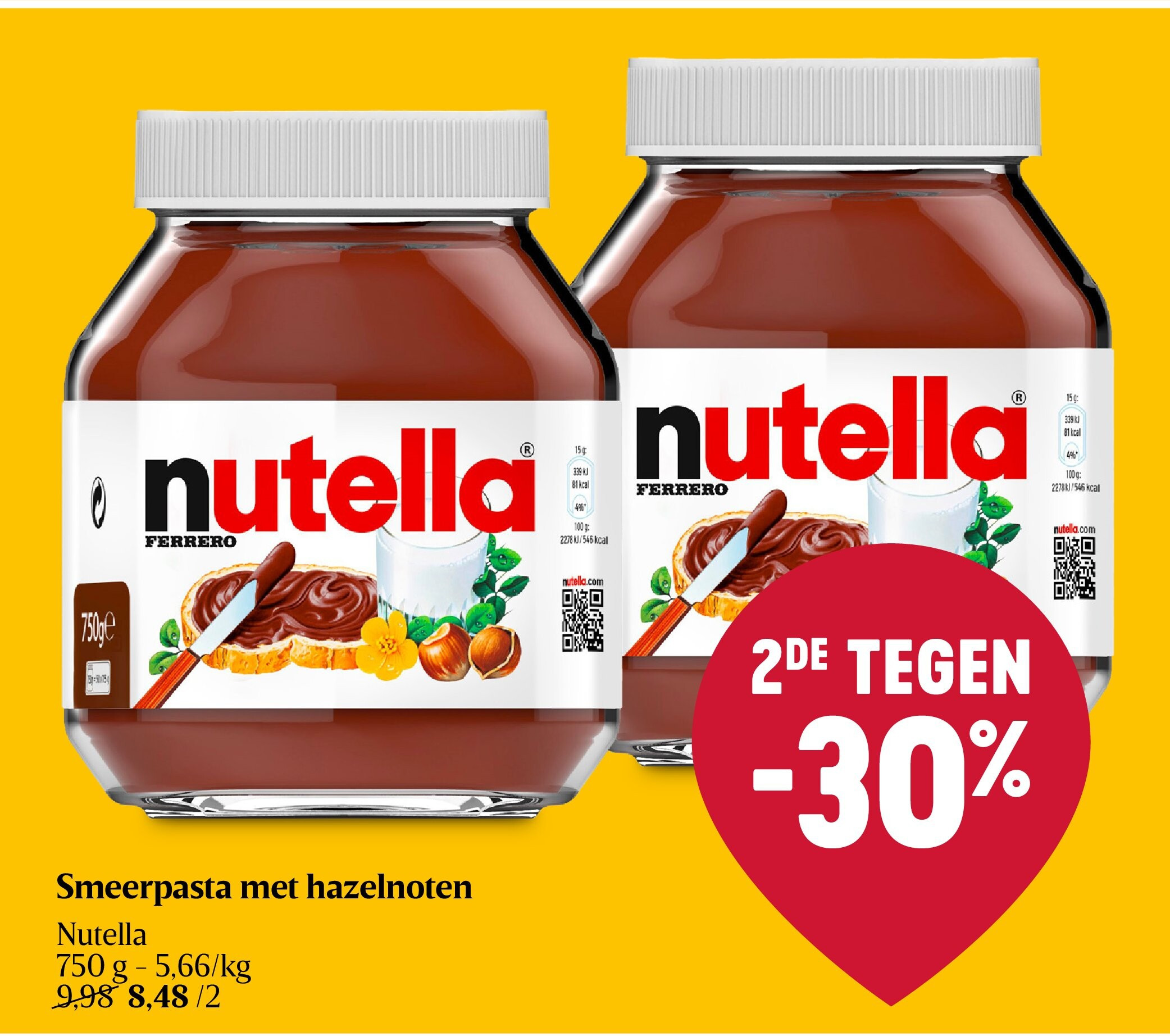 Smeerpasta met hazelnoten