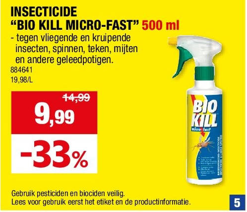 INSECTICIDE “BIO KILL MICRO-FAST” 500 ml