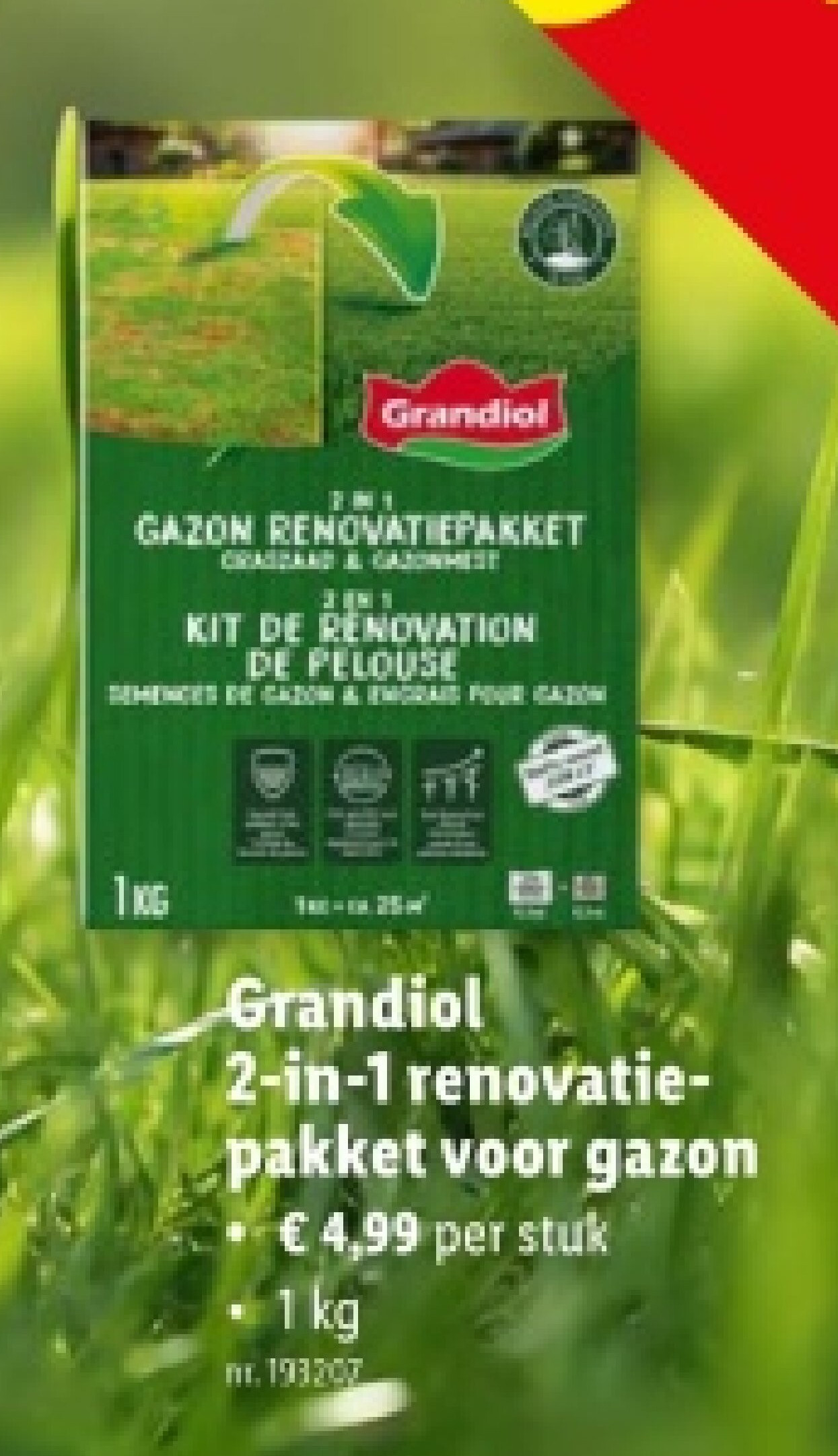 2-in-1 renovatiepakket voor gazon