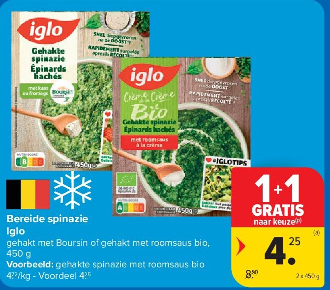 Bereide spinazie Iglo