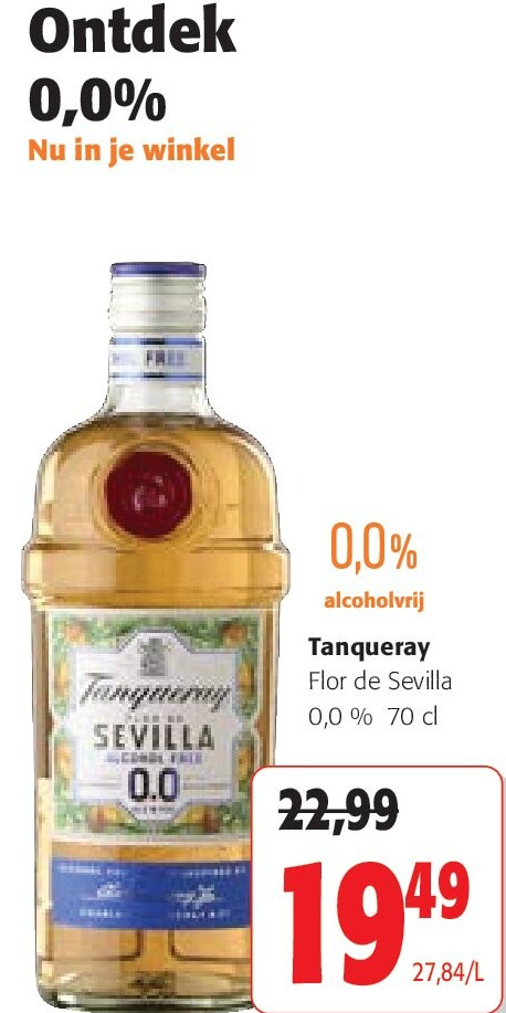 Tanqueray Flor de Sevilla 0,0 % 70 cl
