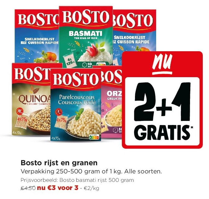 Bosto rijst en granen