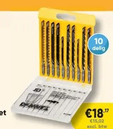Decoupeerzaagbladenset hout