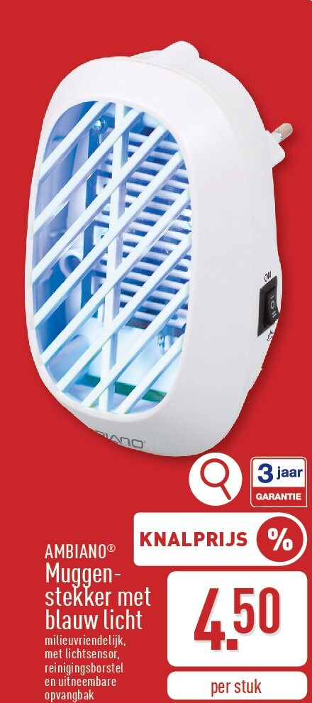 Muggen­ stekker met blauw licht