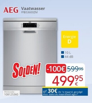 AEG Vaatwasser FFBS3600ZM