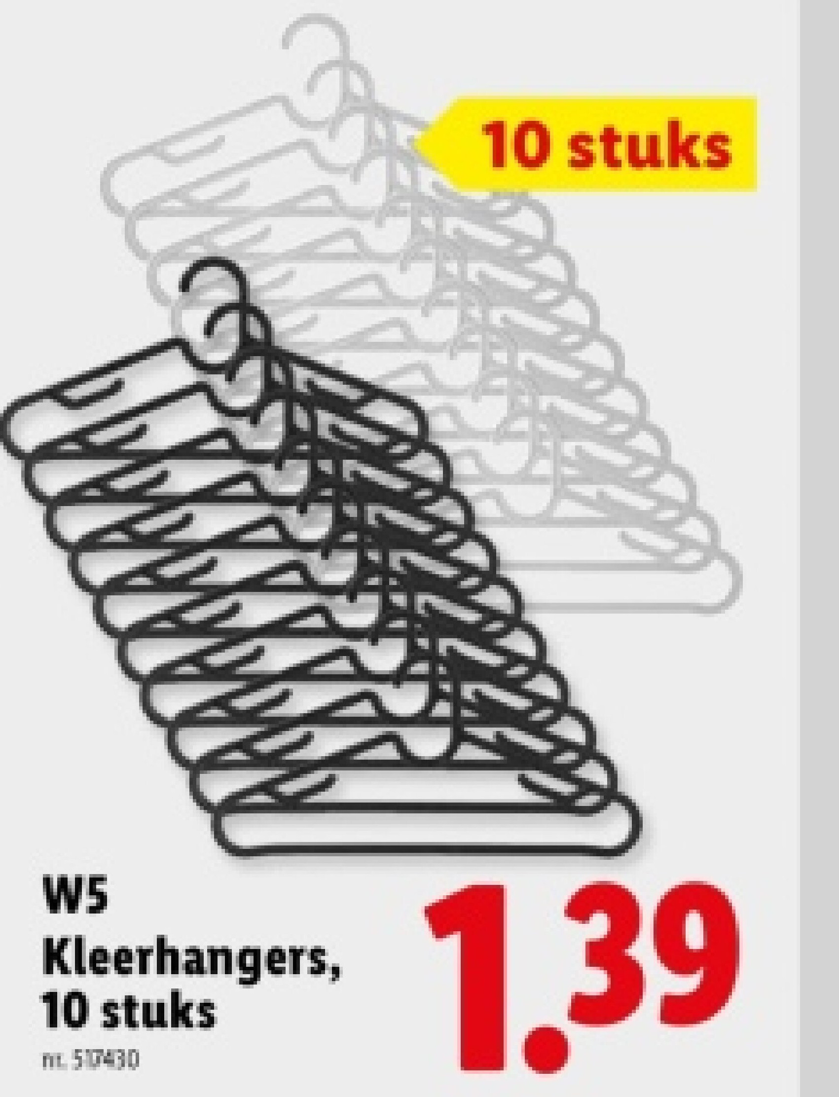 Kleerhangers, 10 stuks