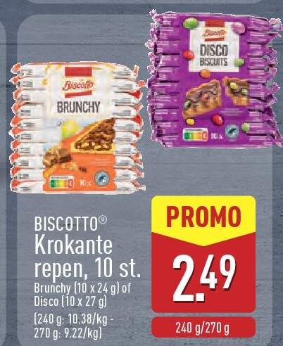 Krokante repen, 10st.