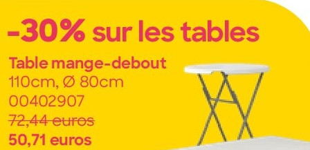 Table mange-debout