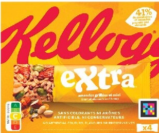 Barres de céréales au miel Kellogg's 4 x 32 g