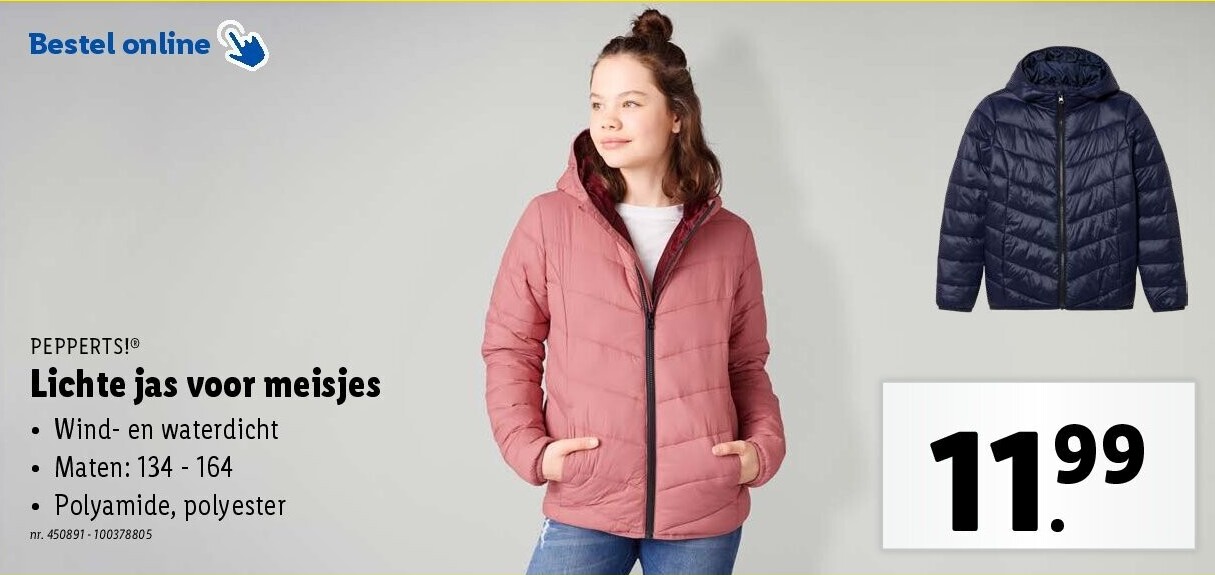 Lichte jas voor meisjes