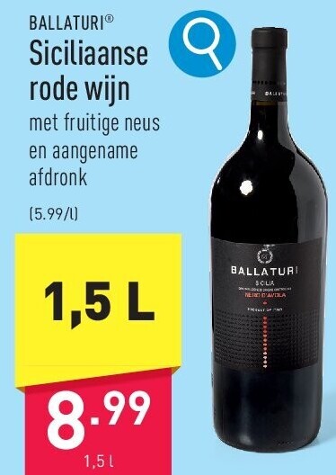 Siciliaanse rode wijn