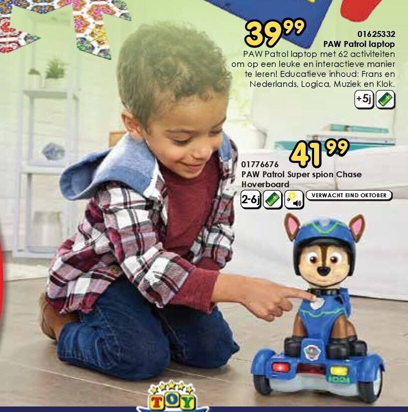 01776676 PAW Patrol Super spion Chase Hoverboard