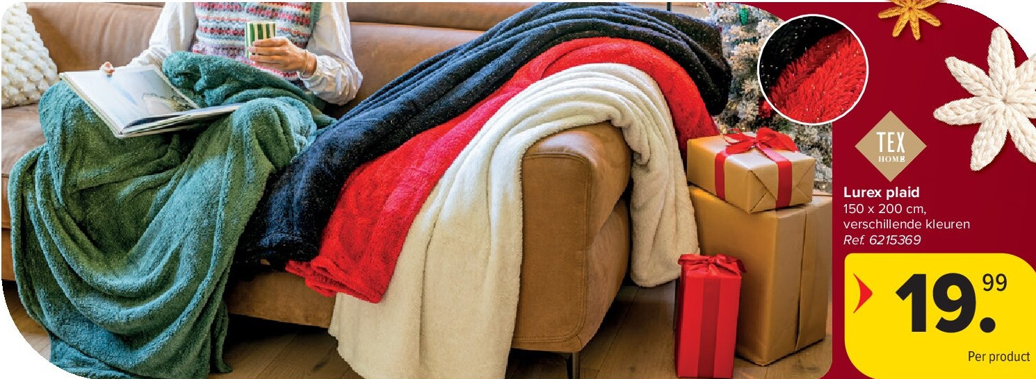 Lurex plaid 150 x 200 cm