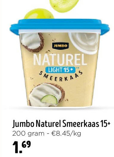 Jumbo Naturel Smeerkaas 15+