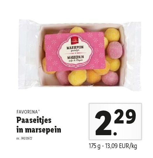 Paaseitjes in marsepein