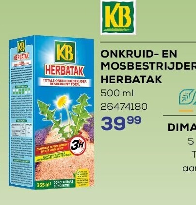 ONKRUID- EN MOSBESTRIJDER HERBATAK