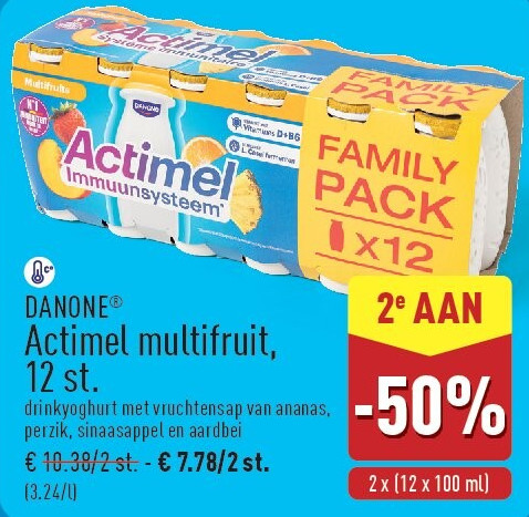 Actimel multifruit, 12st.