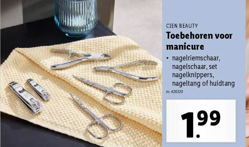 Toebehoren voor manicure