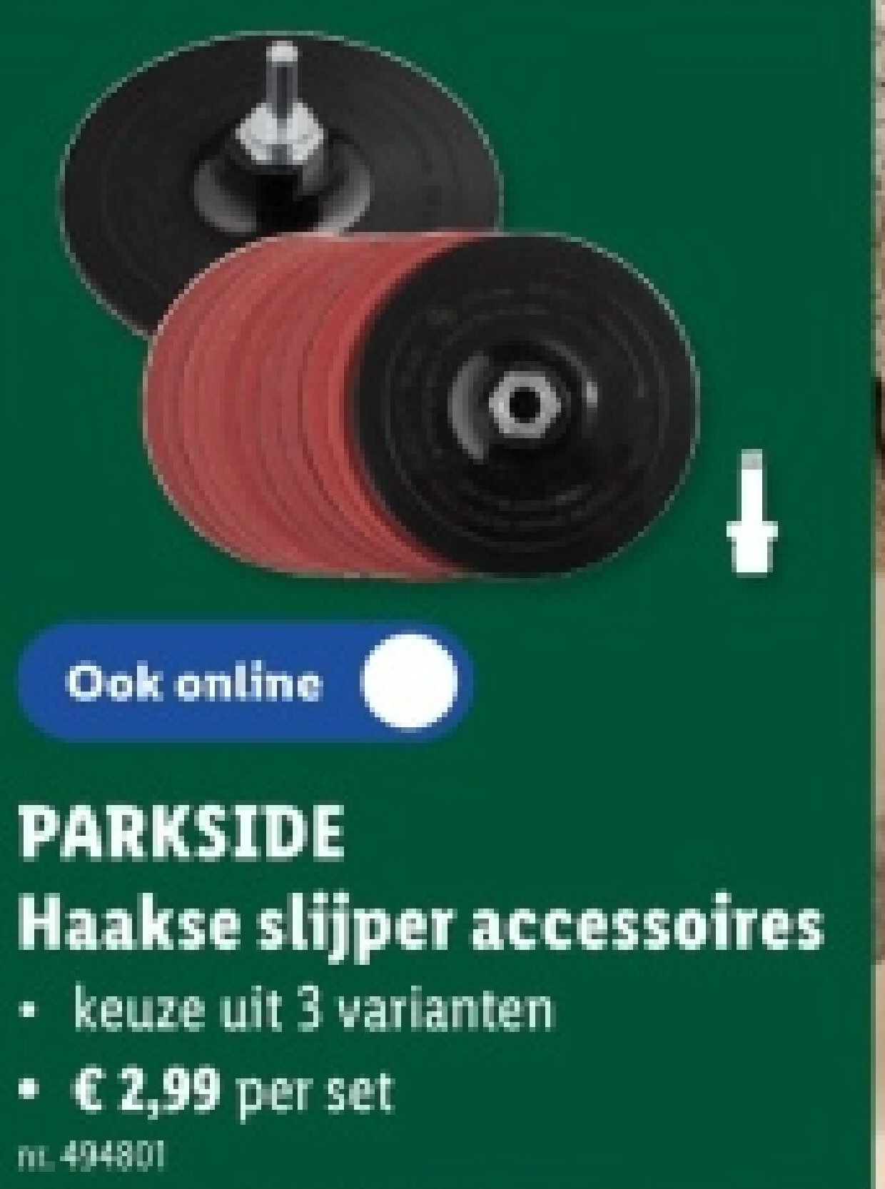 Haakse slijper accessoires