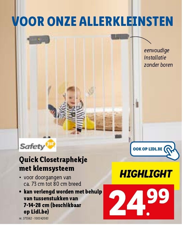 Quick Closetraphekje met klemsysteem