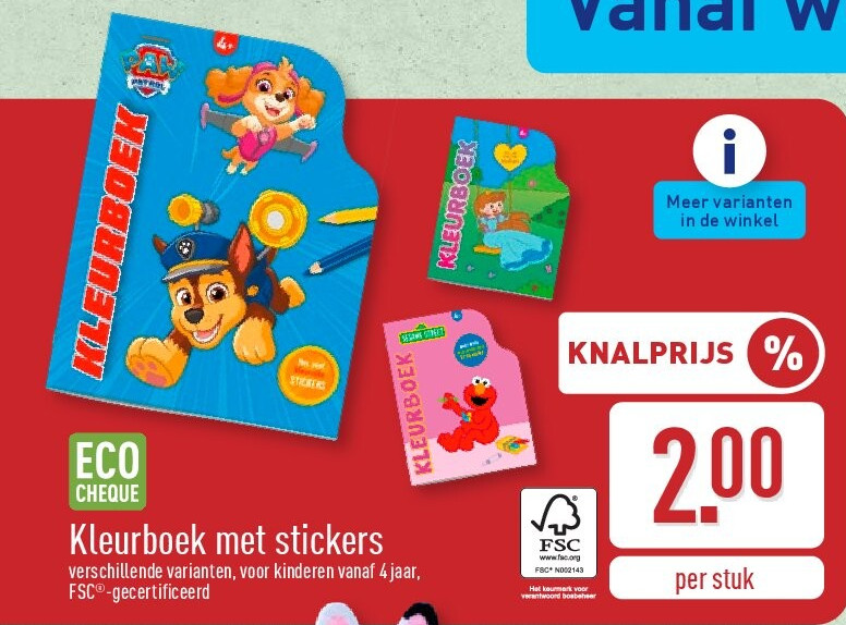 Kleurboek met stickers