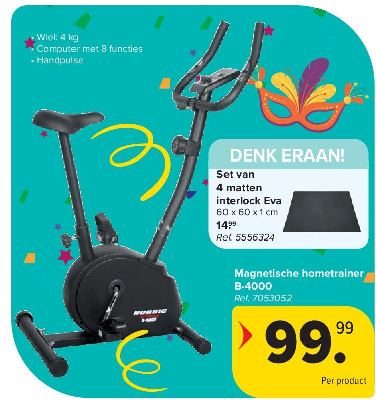 Magnetische hometrainer B-4000