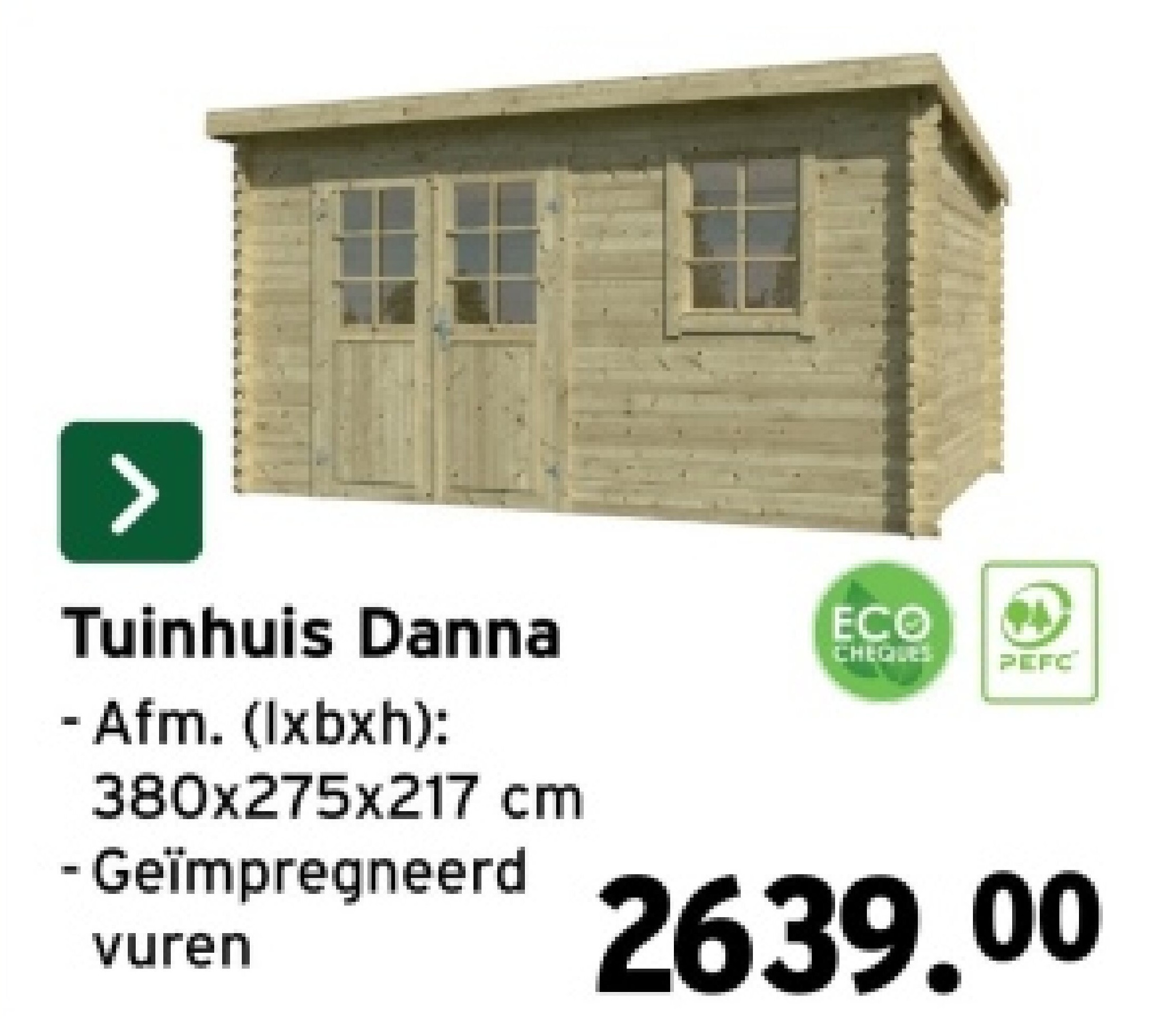 Tuinhuis Danna
