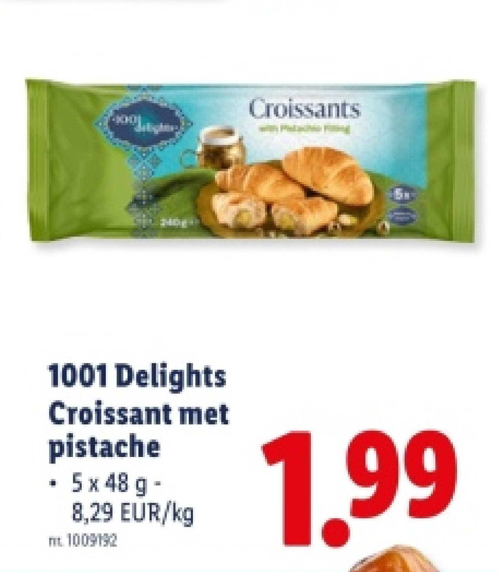 Croissant met pistache